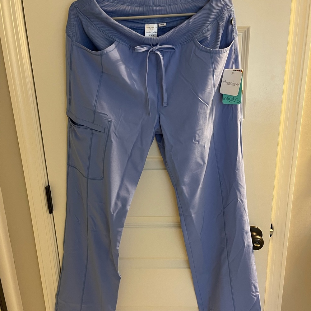 Medium Tall Ciel blue Cherokee infinity scrub pants